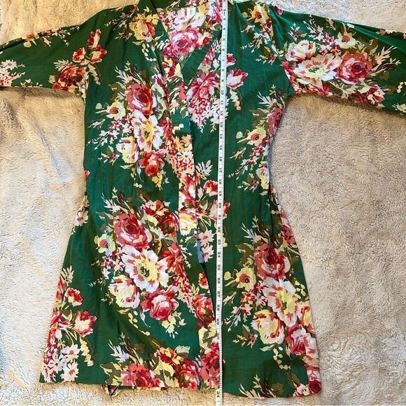 Green floral robe - Picture 5 of 6